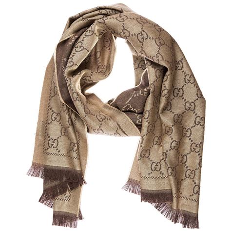 gucci scarf brown|gucci scarf unisex.